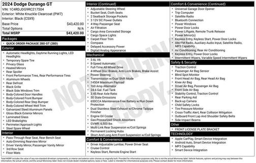 2024 Dodge Durango GT AWD
