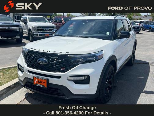 White Metallic 2020 Ford Explorer ST
