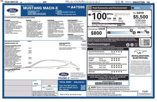 Magenta 2025 Ford Mustang Mach-E Select