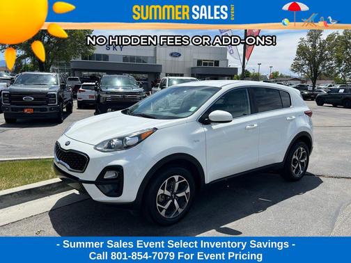 Clear White 2020 Kia Sportage LX