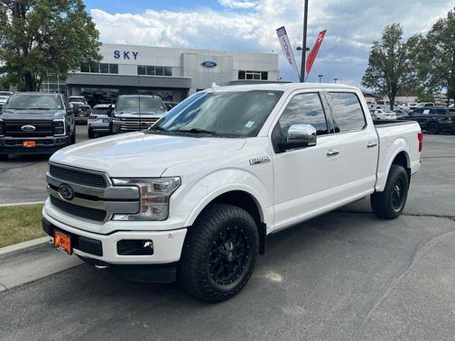 White Platinum Clearcoat Metallic 2018 Ford F-150 Platinum
