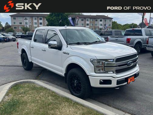 White Platinum Clearcoat Metallic 2018 Ford F-150 Platinum