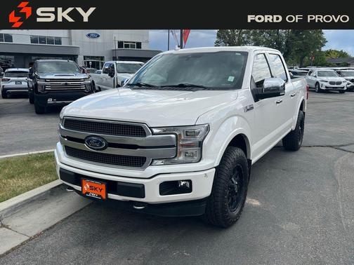 White Platinum Clearcoat Metallic 2018 Ford F-150 Platinum