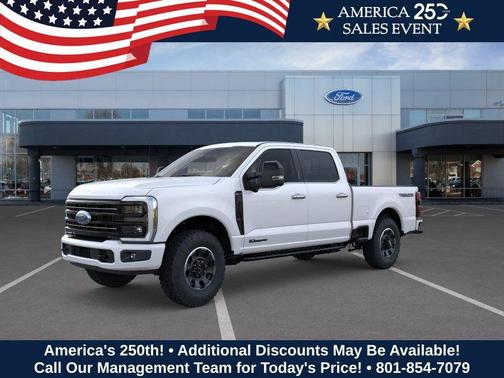 Star White Metallic Tri-Coat 2026 Ford F-350 Platinum