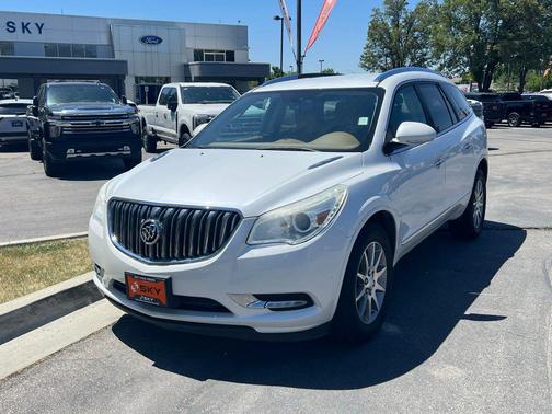 White Frost Tricoat 2016 Buick Enclave Leather