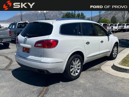 White Frost Tricoat 2016 Buick Enclave Leather