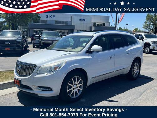 White Frost Tricoat 2016 Buick Enclave Leather