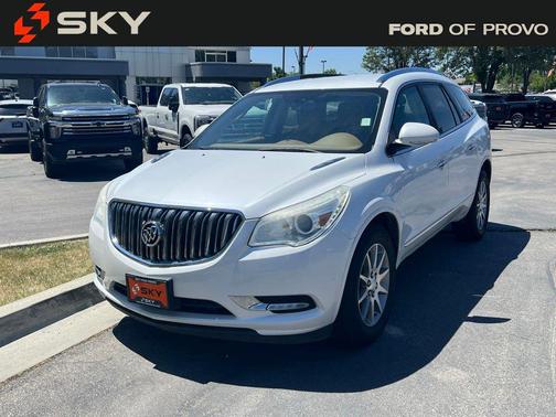 White Frost Tricoat 2016 Buick Enclave Leather