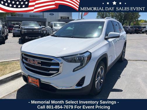 Summit White 2019 GMC Terrain SLT
