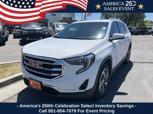 Summit White 2019 GMC Terrain SLT