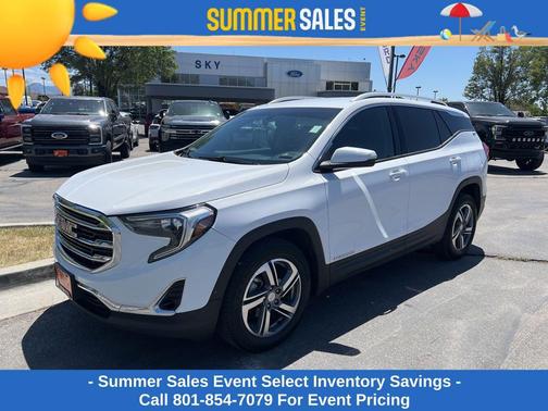 Summit White 2019 GMC Terrain SLT