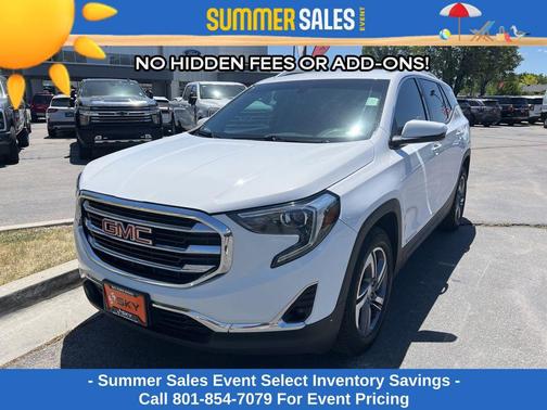 Summit White 2019 GMC Terrain SLT