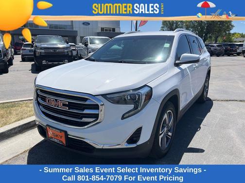 Summit White 2019 GMC Terrain SLT
