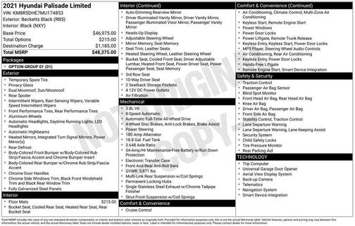 2021 Hyundai PALISADE Limited