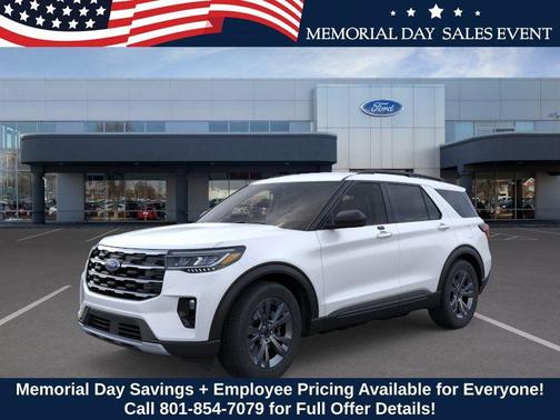 Star White Metallic Tri-Coat 2026 Ford Explorer Active w/200A Pkg