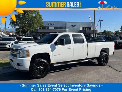 Summit White 2014 Chevrolet Silverado 3500 LTZ