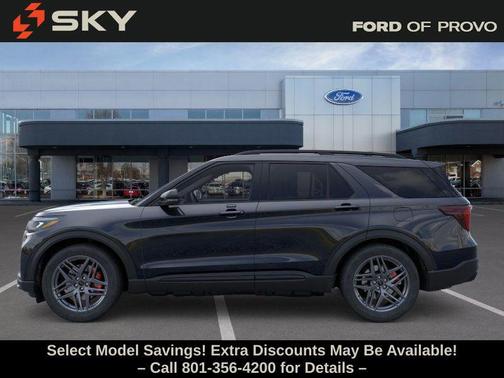 AGATE BLACK METALLIC 2026 Ford Explorer ST