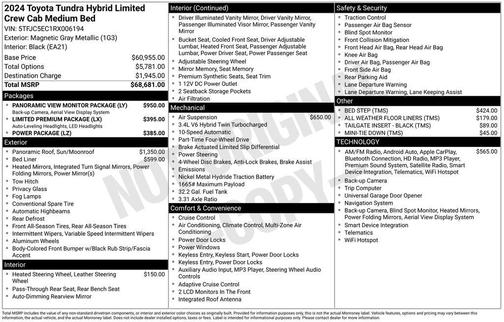 2024 Toyota Tundra Hybrid Limited