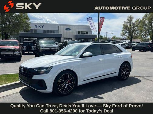 Carrara White 2021 Audi Q8 55 Prestige