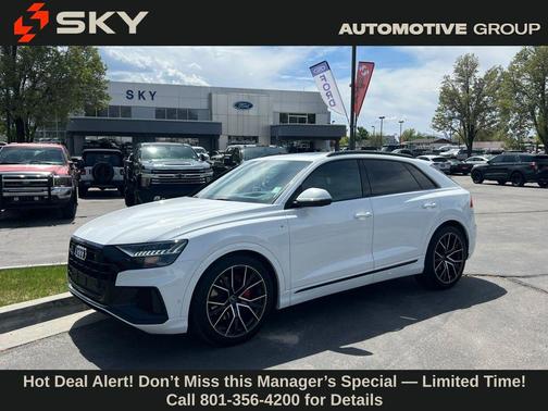 Carrara White 2021 Audi Q8 55 Prestige