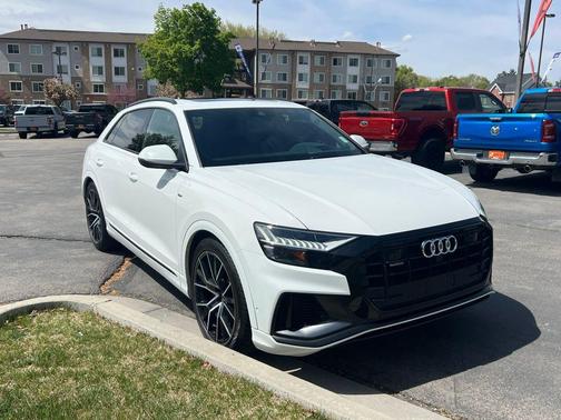 Carrara White 2021 Audi Q8 55 Prestige