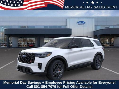 Star White Metallic Tri-Coat 2026 Ford Explorer ST