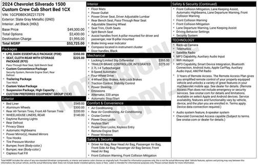 Slate Gray Metallic 2024 Chevrolet Silverado 1500 Custom