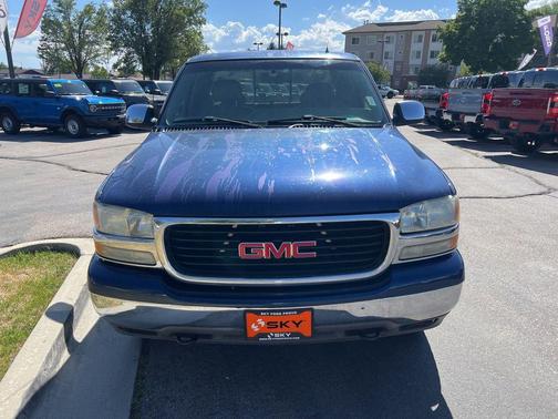 Indigo Blue Metallic 2002 GMC Sierra 1500 SLE Extended Cab