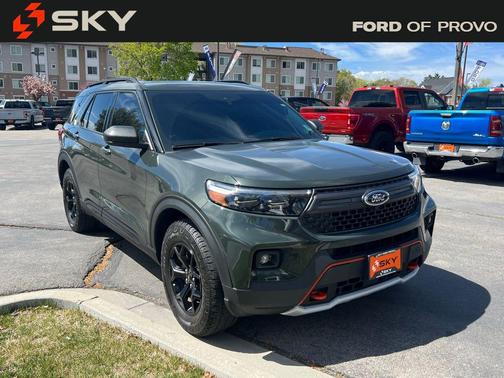 FORGED GREEN METALLIC 2024 Ford Explorer Timberline