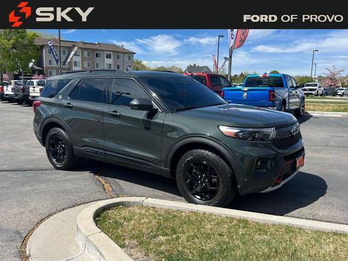 FORGED GREEN METALLIC 2024 Ford Explorer Timberline