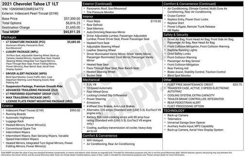 2021 Chevrolet Tahoe LT