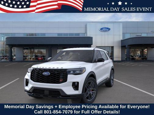 Star White Metallic Tri-Coat 2026 Ford Explorer ST