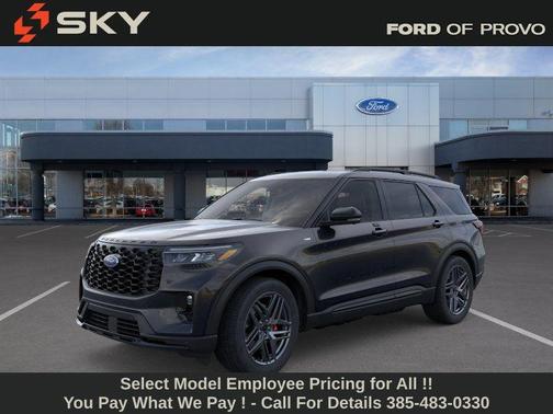 AGATE BLACK METALLIC 2026 Ford Explorer ST-Line