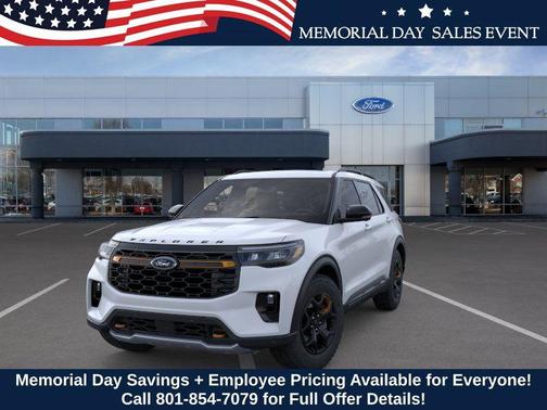 SPACE WHITE METALLIC 2026 Ford Explorer Tremor