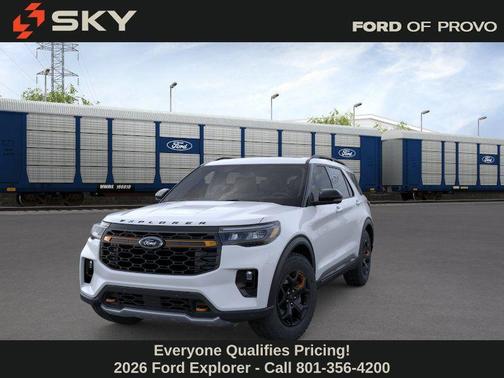 Space White Metallic 2026 Ford Explorer Tremor