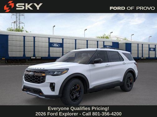 Space White Metallic 2026 Ford Explorer Tremor