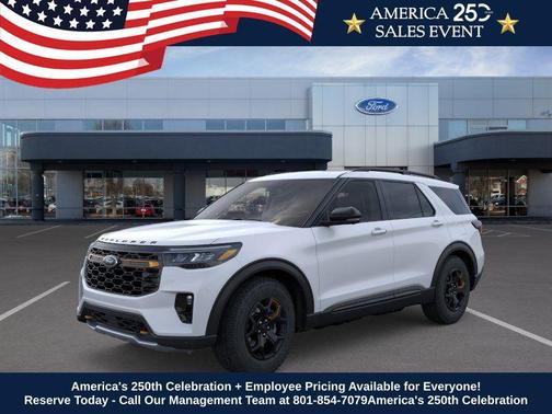 SPACE WHITE METALLIC 2026 Ford Explorer Tremor
