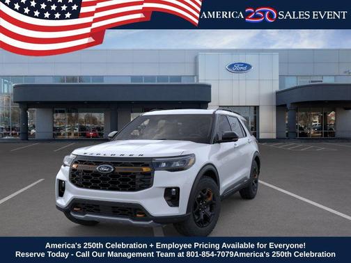 SPACE WHITE METALLIC 2026 Ford Explorer Tremor