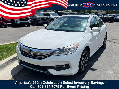 White 2017 Honda Accord EX-L