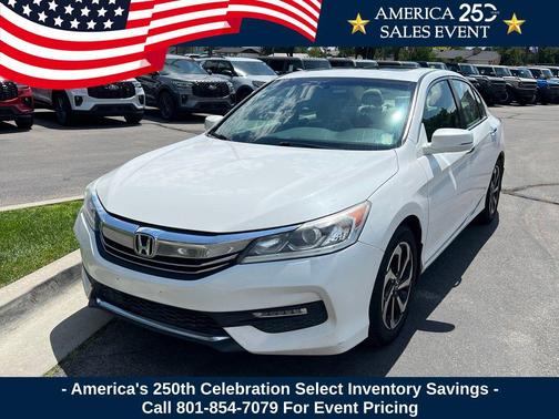 White 2017 Honda Accord EX-L