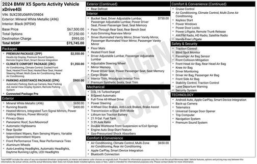 2024 BMW X5 xDrive40i