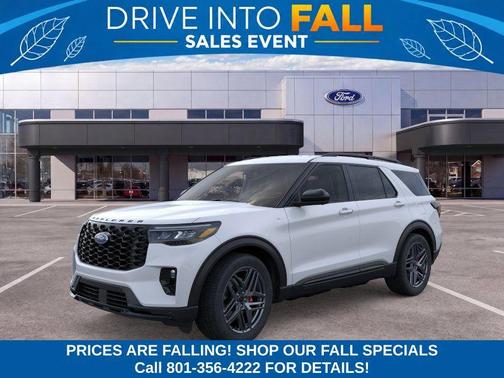 SPACE WHITE METALLIC 2026 Ford Explorer ST-Line