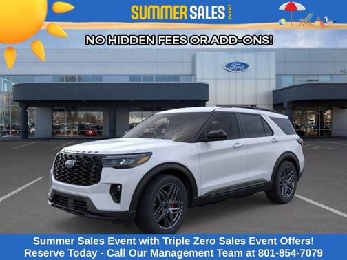 SPACE WHITE METALLIC 2026 Ford Explorer ST-Line