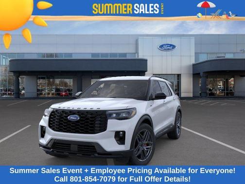 SPACE WHITE METALLIC 2026 Ford Explorer ST-Line