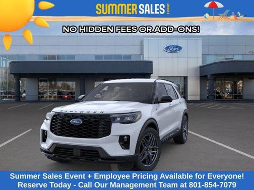 SPACE WHITE METALLIC 2026 Ford Explorer ST-Line