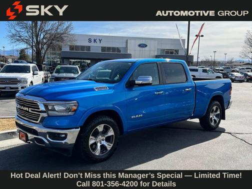 Hydro Blue Pearlcoat 2022 RAM 1500 Laramie