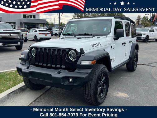 Bright White Clearcoat 2020 Jeep Wrangler Unlimited Willys 4X4
