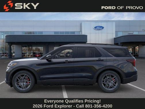 AGATE BLACK METALLIC 2026 Ford Explorer ST