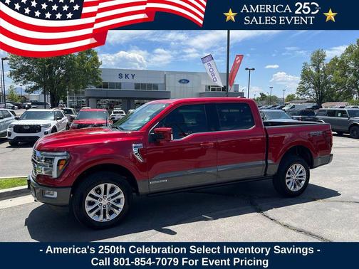 Rapid Red Metallic Tinted Clearcoat 2025 Ford F-150 King Ranch
