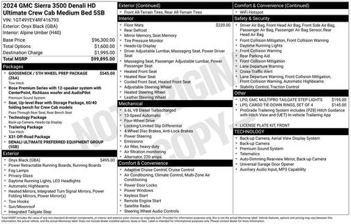 2024 GMC Sierra 3500 Denali